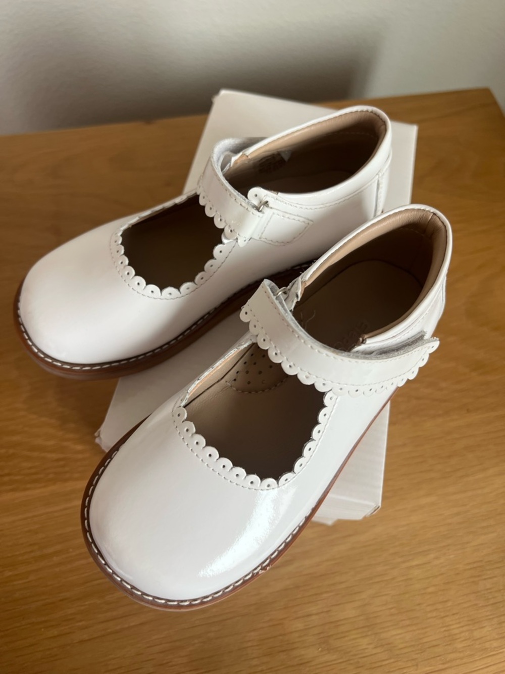 Elephantito Leather Mary Jane Girls Shoes White Size 10